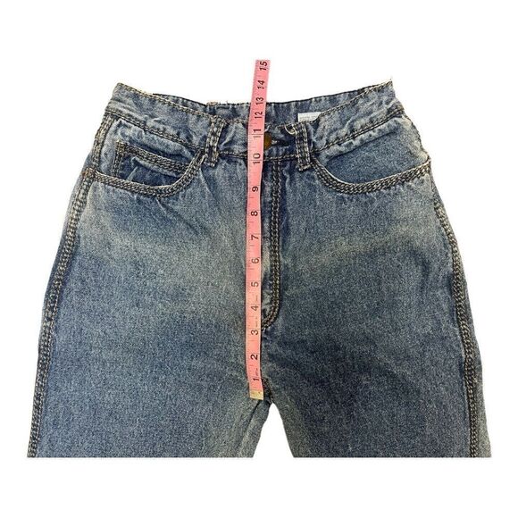 Vintage Jordache High Waist  Jeans 90s Mom Straight Braided Stitch Sz 26 Western - Picture 3 of 9